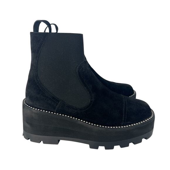 Jimmy Choo Black Clayton Suede Embellished Chelsea Boots - Picture 10 of 15